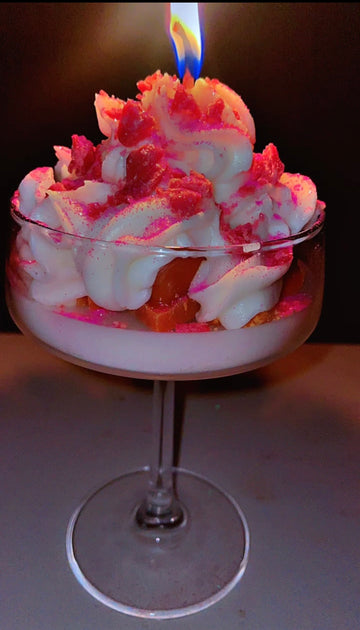 Cherry Whip Cream Candle