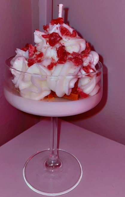 Whipped Apple Pie Candle in a glass